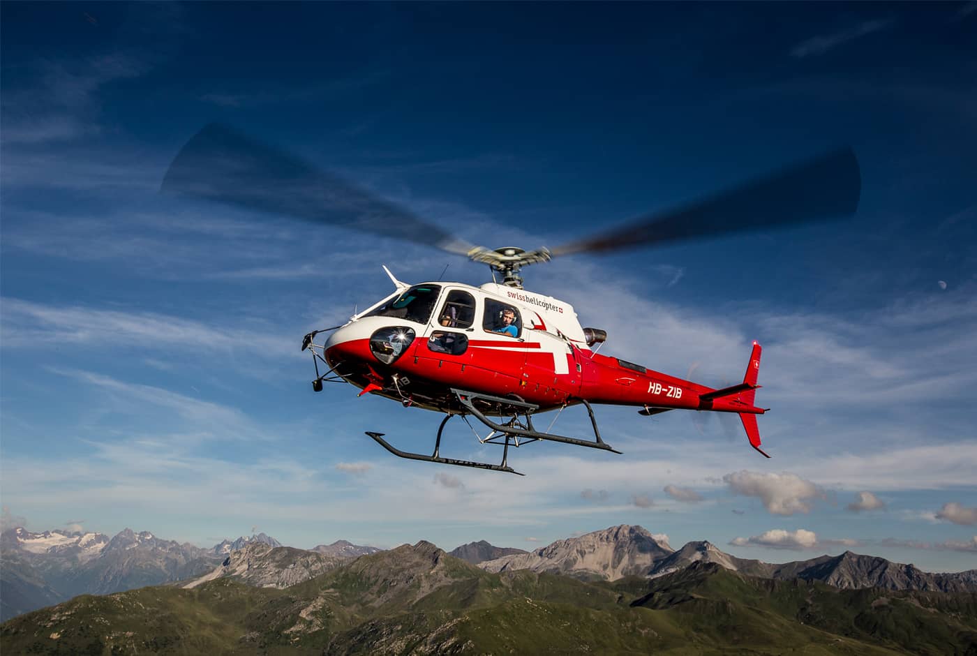 Swiss Helicopter an der Agrischa Erlebnis- und Landwirtschaftsausstellung in Chur, Obere Au.